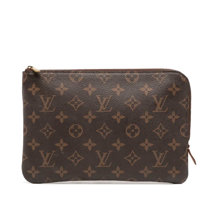Louis Vuitton Monogram Etui Voyageur PM Brown Very good condition - Front View
