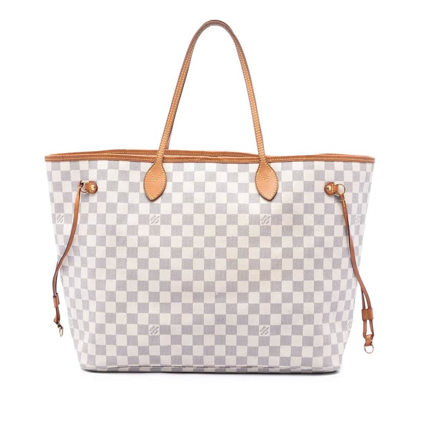 Louis Vuitton Damier Azur Neverfull GM White Very good condition - Front View