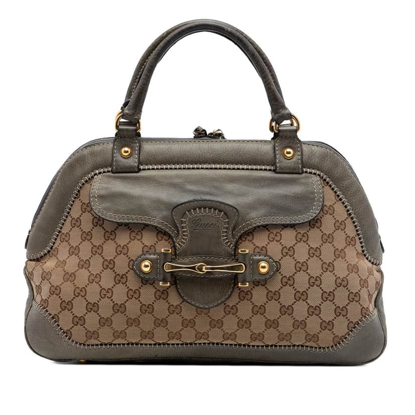 Gucci GG Canvas New Pelham Handbag Beige Very good condition - Front View
