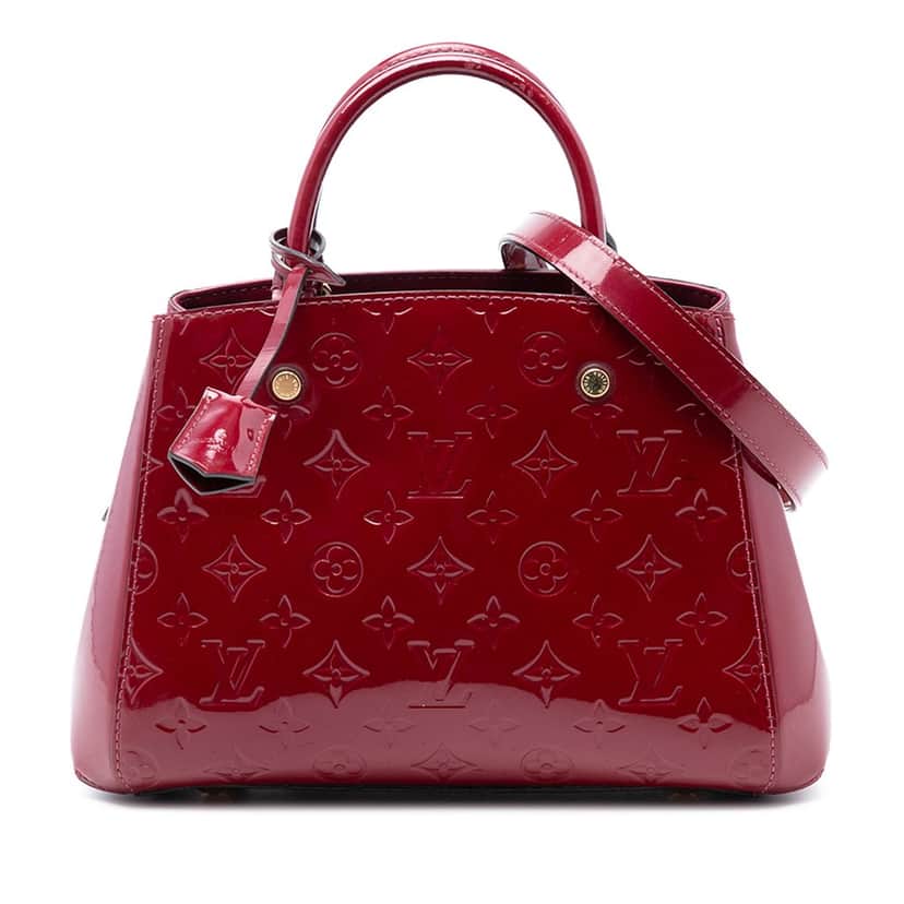 Louis Vuitton Monogram Vernis Montaigne BB Pink Leather Never worn, with tag - Front View
