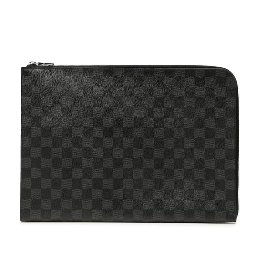 Louis Vuitton Damier Graphite Pochette Jour GM Black Very good condition - Front View