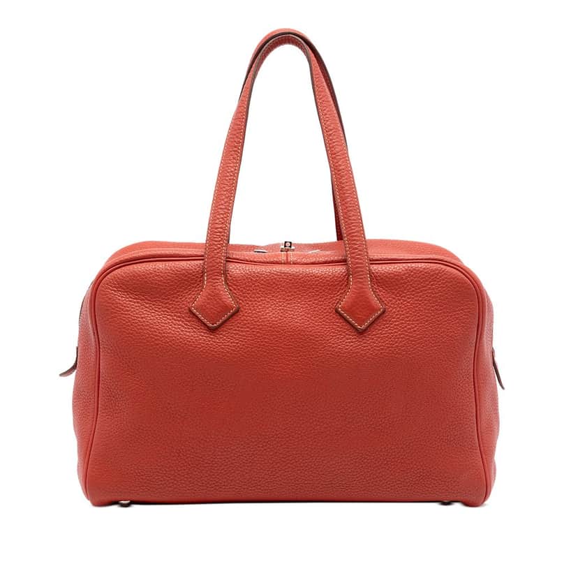 Hermès Clemence Victoria II 35 Red Leather Very good condition - Front View