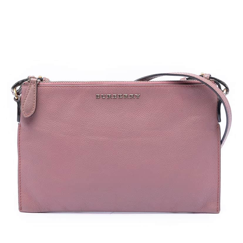 Burberry Leather Peyton Crossbody Pink Leather Very good condition - Front View
