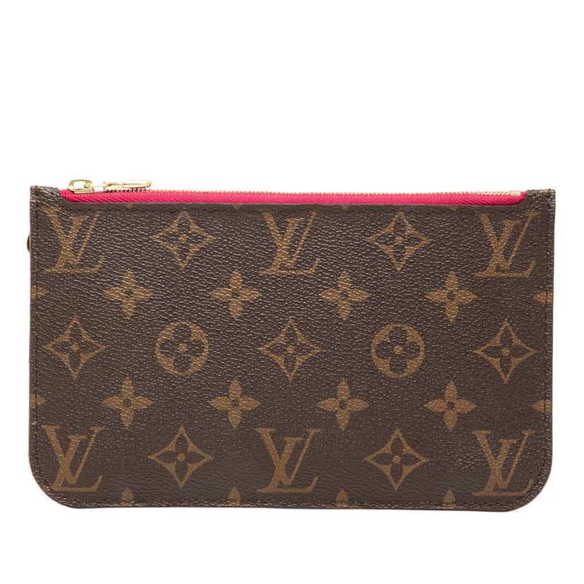 Louis Vuitton Monogram Neverfull Pouch PM Brown Very good condition - Front View