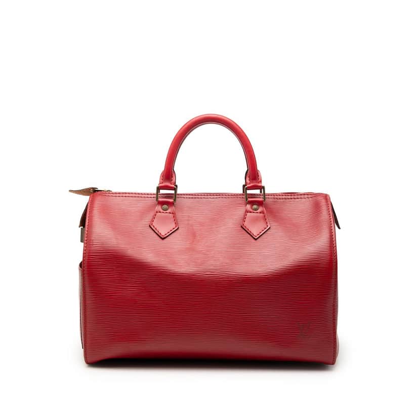 Louis Vuitton Epi Speedy 30 Red Leather Good condition - Front View