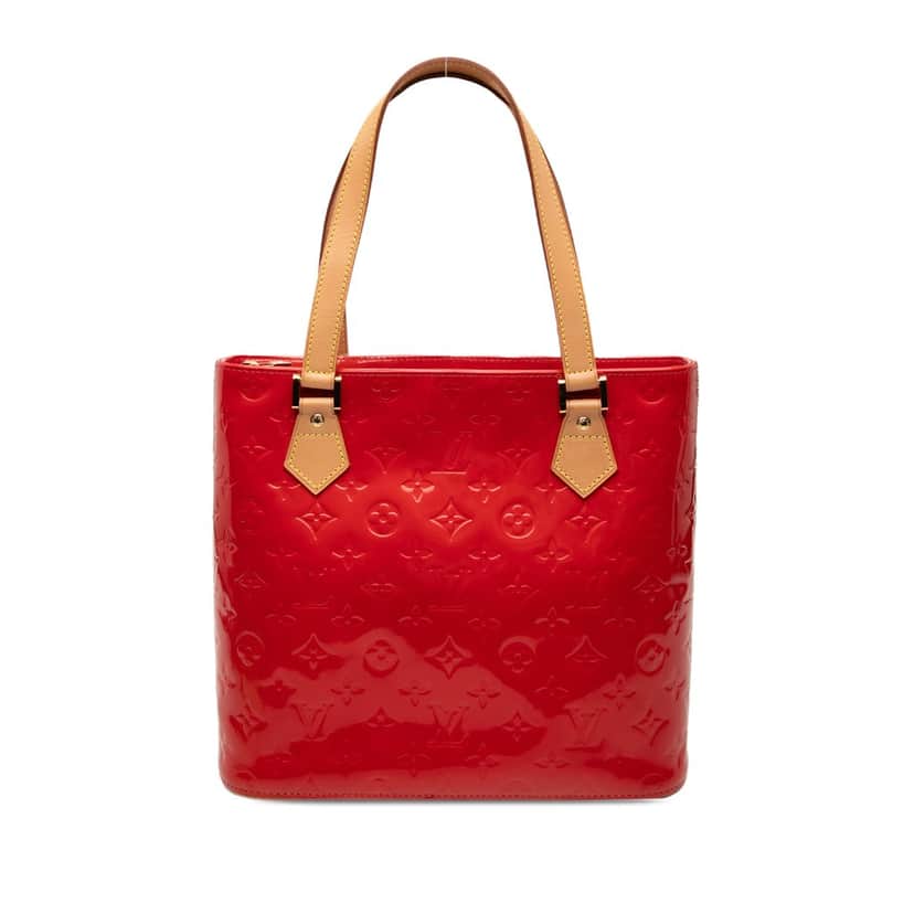 Louis Vuitton Monogram Vernis Houston Red Leather Very good condition - Front View