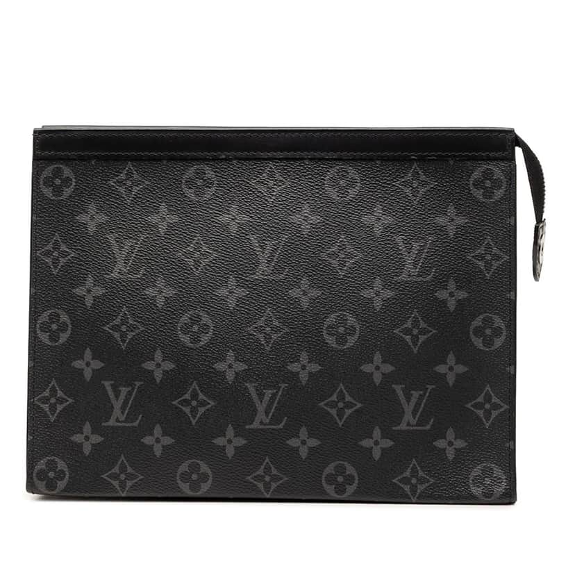 Louis Vuitton Monogram Eclipse Pochette Voyage MM Black Very good condition - Front View