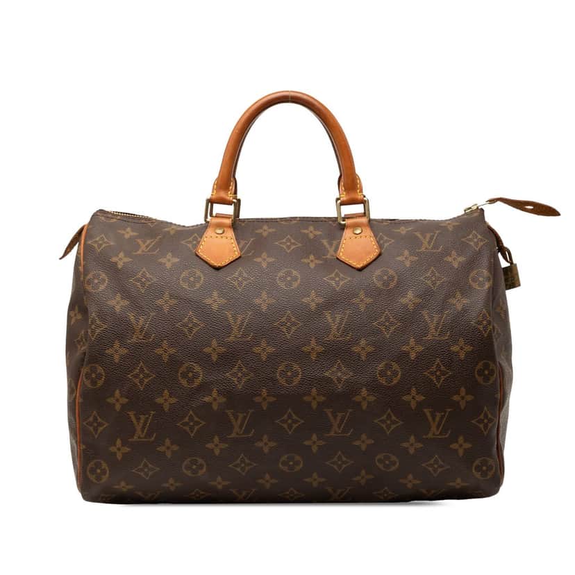 Louis Vuitton Monogram Speedy 35 Brown Good condition - Front View