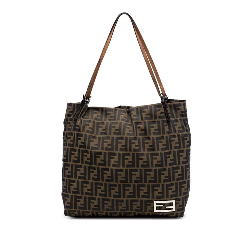 Fendi Zucca Canvas Tote Brown Very good condition - Front View