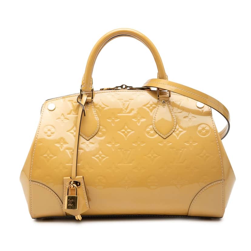Louis Vuitton Monogram Vernis Santa Monica Beige Leather Very good condition - Front View