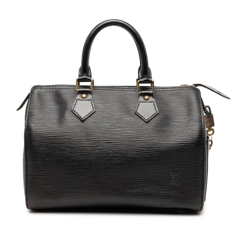 Louis Vuitton Epi Speedy 30 Black Leather Very good condition - Front View