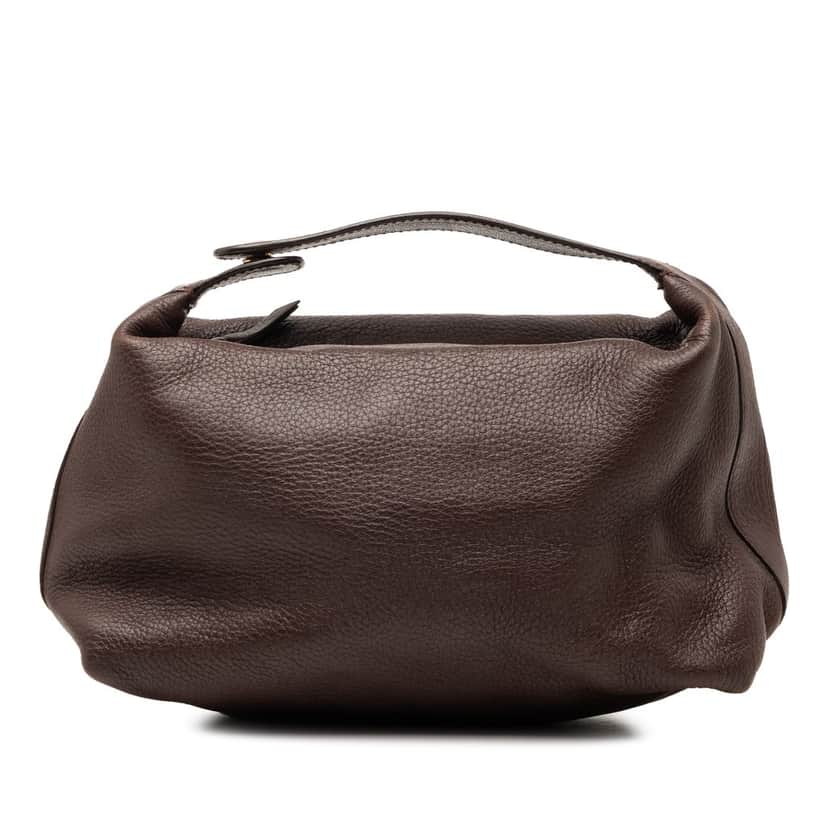 Bottega Veneta Leather Handbag Brown Leather Very good condition - Front View