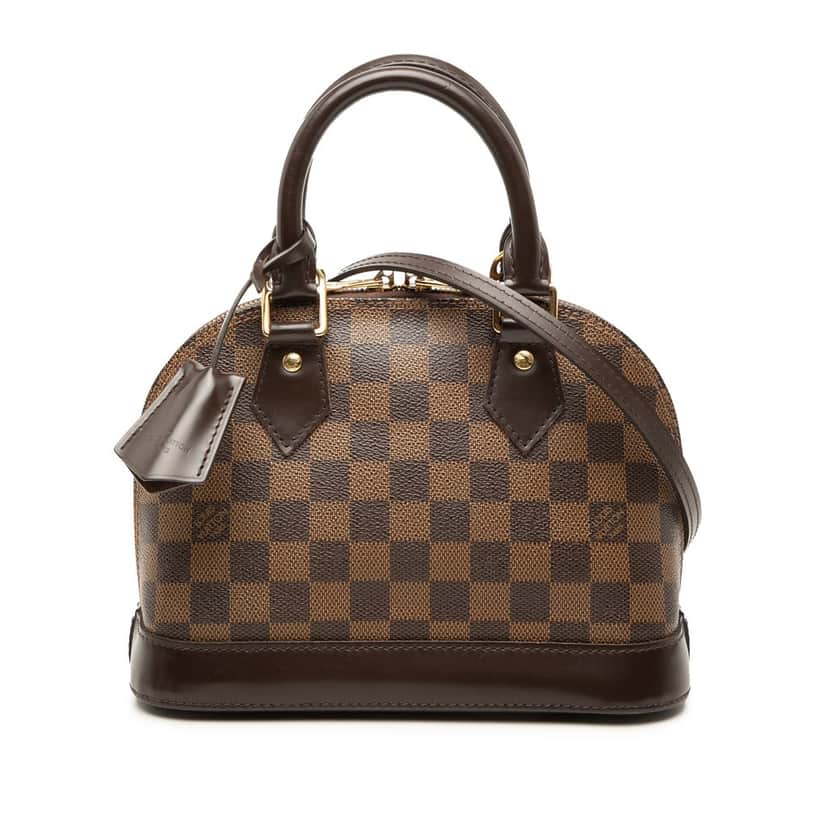 Louis Vuitton Damier Ebene Alma BB Brown Very good condition - Front View