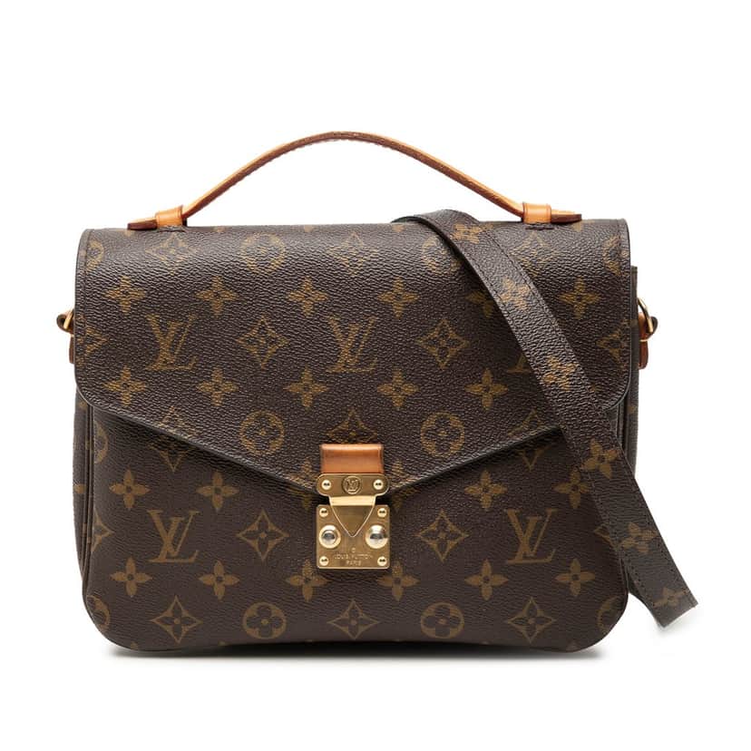 Louis Vuitton Monogram Pochette Metis Brown Very good condition - Front View