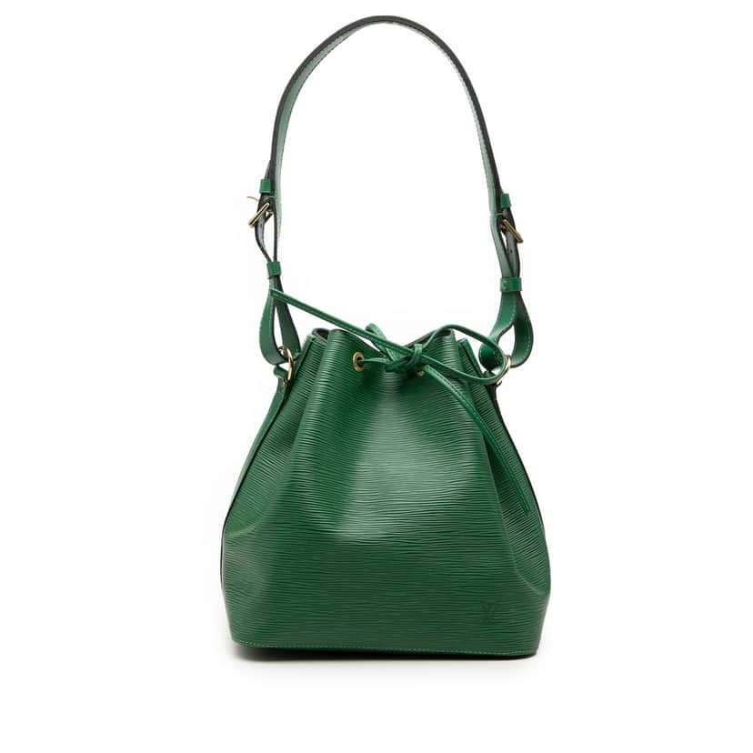 Louis Vuitton Epi Petit Noe Green Leather Very good condition - Front View