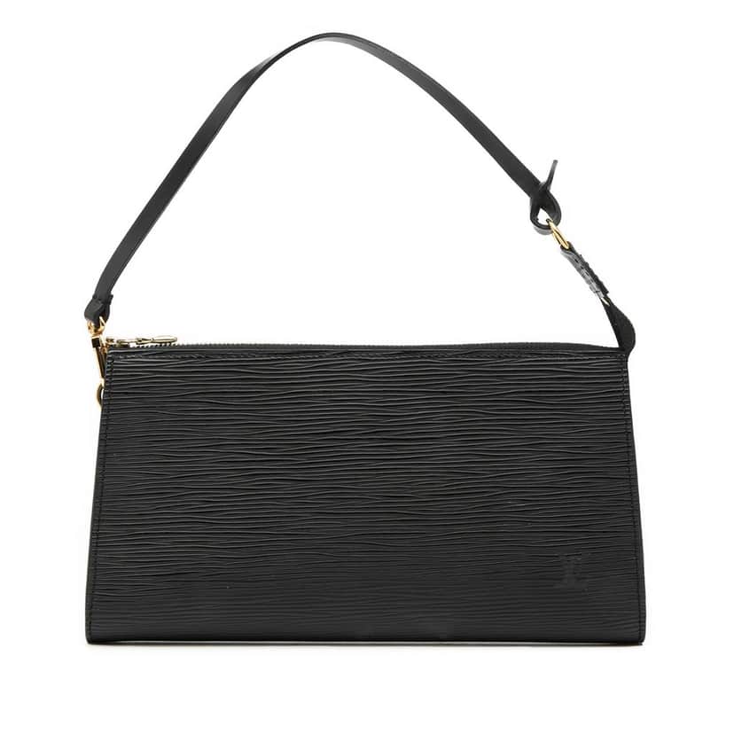 Louis Vuitton Epi Pochette Accessoires Black Leather Very good condition - Front View