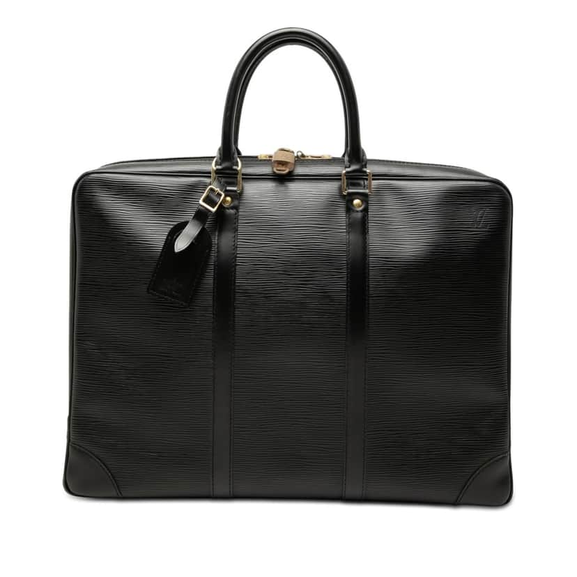 Louis Vuitton Epi Porte-Documents Voyage Black Leather Very good condition - Front View