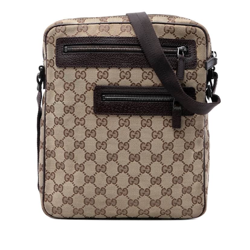 Gucci GG Canvas Crossbody Beige Very good condition - Front View