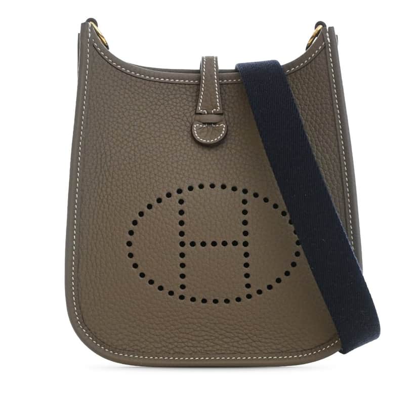Hermès Clemence Evelyne 16 Amazone Brown Leather Very good condition - Front View