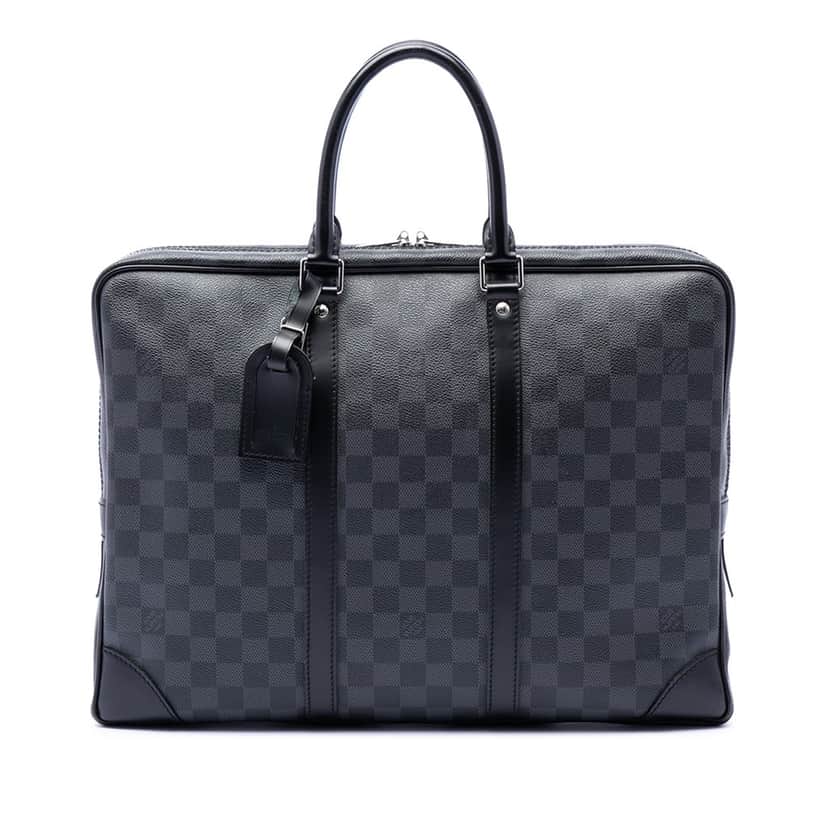 Louis Vuitton Damier Graphite Porte Documents Voyage PM Black Very good condition - Front View