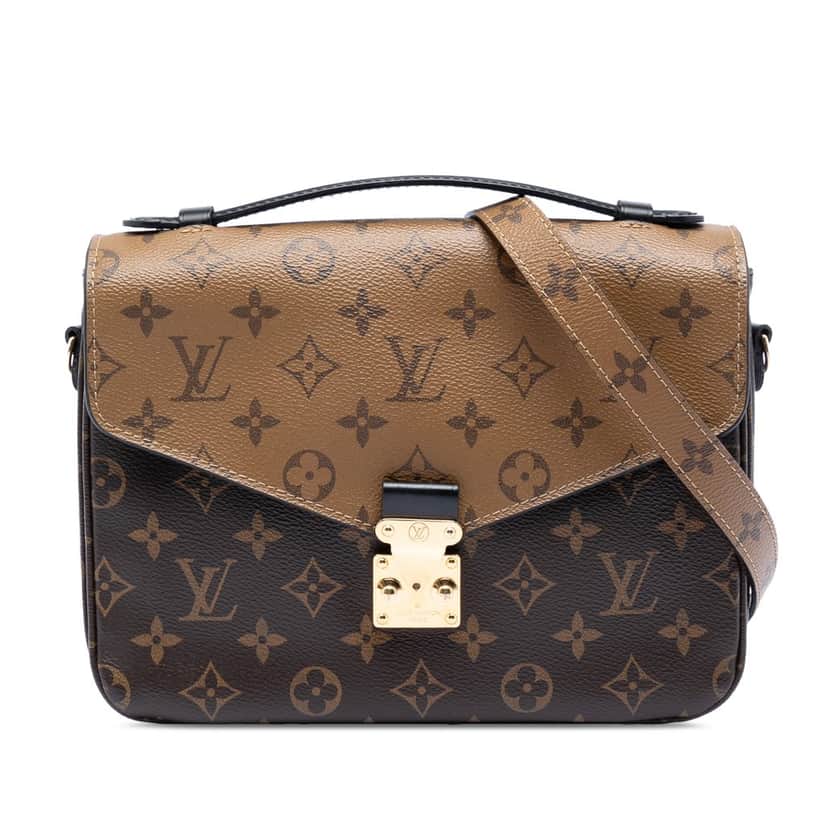 Louis Vuitton Monogram Reverse Pochette Metis Brown Very good condition - Front View