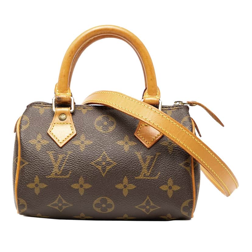 Louis Vuitton Monogram Nano Speedy Bandouliere Brown Very good condition - Front View