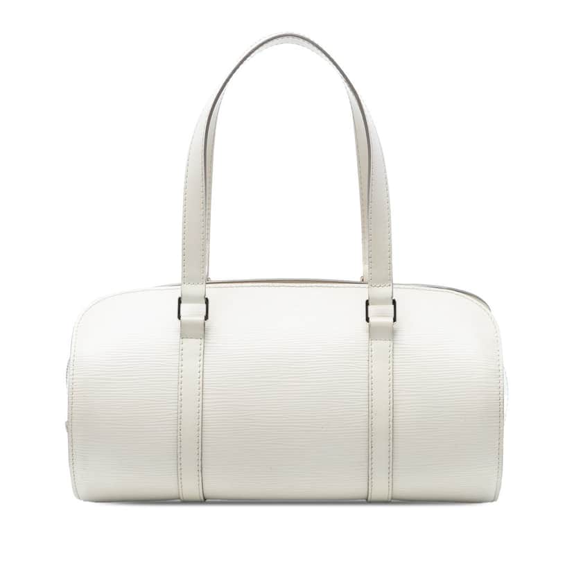 Louis Vuitton Epi Soufflot White Leather Very good condition - Front View