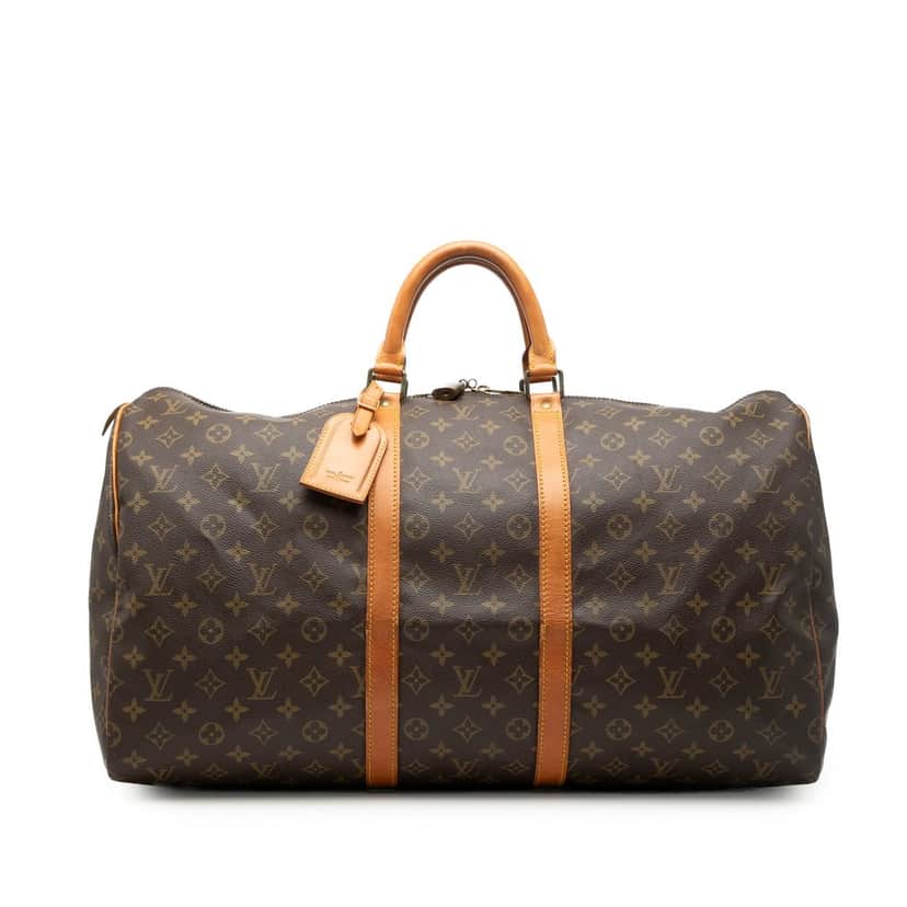 Louis Vuitton Monogram Keepall 55 Brown Very good condition - Front View