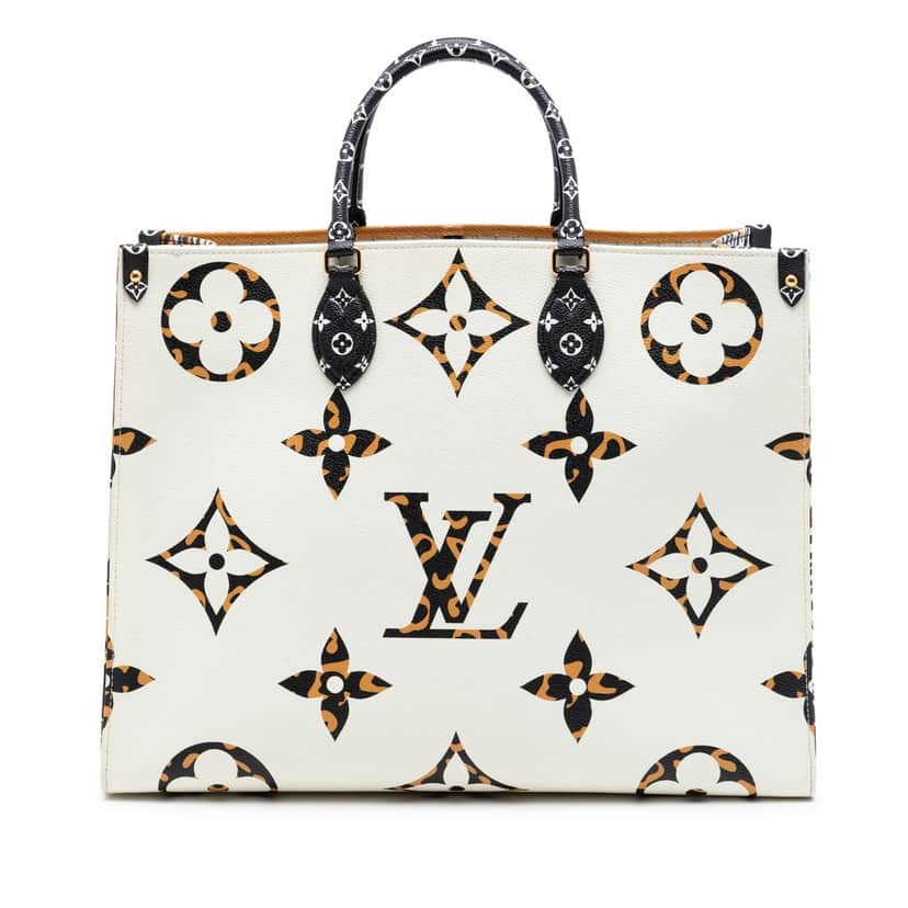 Louis Vuitton Monogram Giant Jungle Onthego GM White Very good condition - Front View