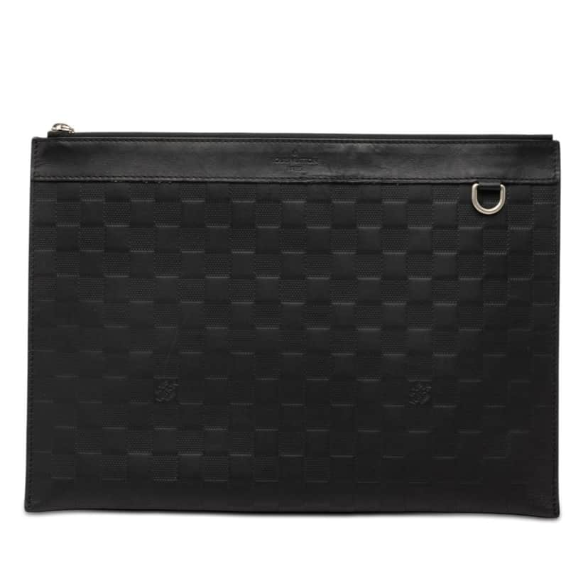 Louis Vuitton Damier Infini Pochette Discovery GM Black Leather Very good condition - Front View