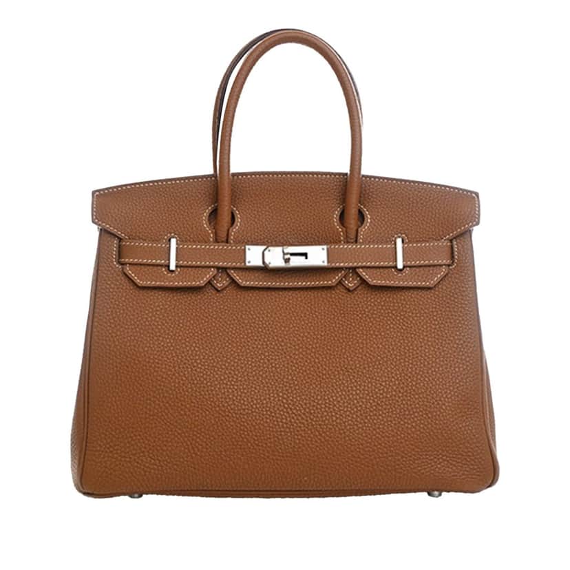 Hermès Togo Birkin Retourne 30 Brown Leather Very good condition - Front View