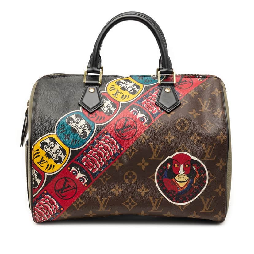 Louis Vuitton Monogram Kabuki Speedy  30 Brown Very good condition - Front View