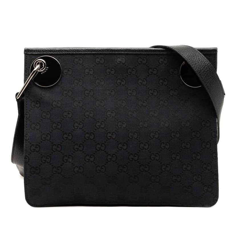 Gucci GG Canvas Eclipse Crossbody Blue Very good condition - Front View