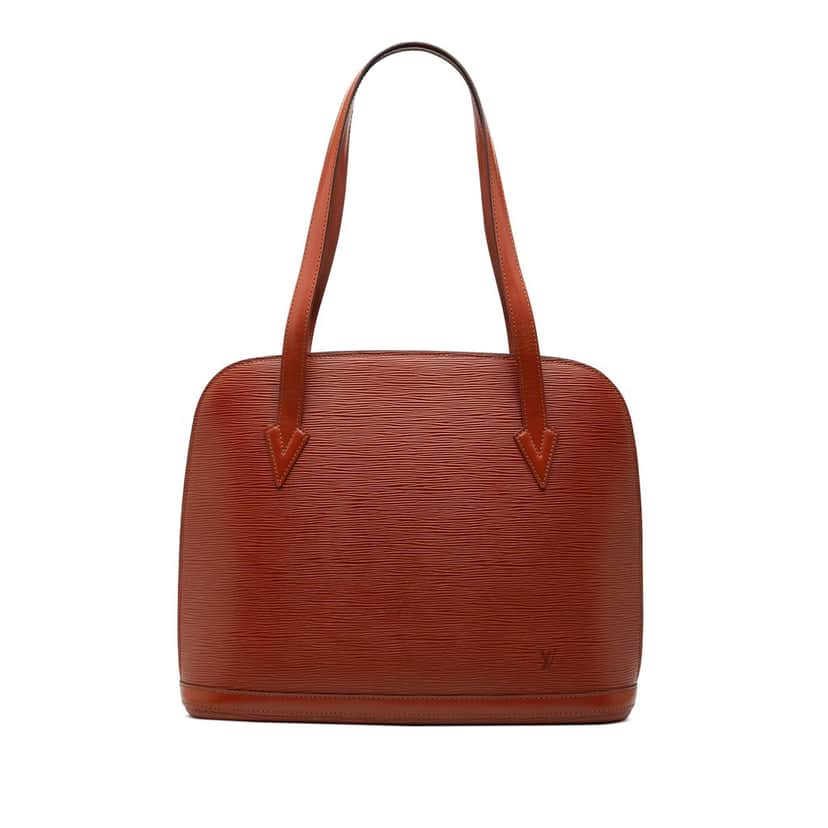 Louis Vuitton Epi Lussac Brown Leather Very good condition - Front View