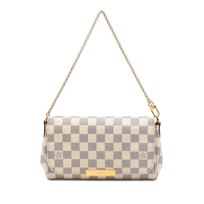 Louis Vuitton Damier Azur Favorite PM White Very good condition - Front View