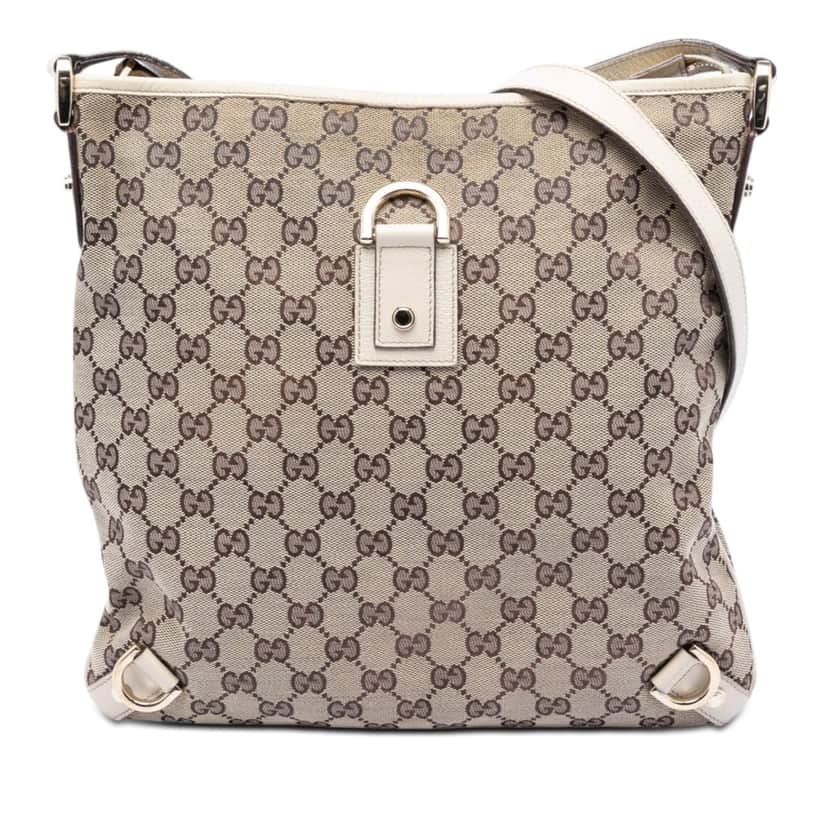 Gucci GG Canvas Abbey D Ring Crossbody Beige Very good condition - Front View