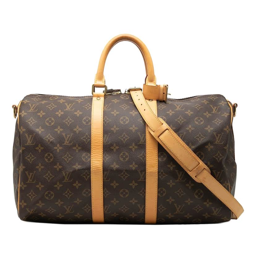 Louis Vuitton Monogram Keepall Bandouliere 45 Brown Very good condition - Front View