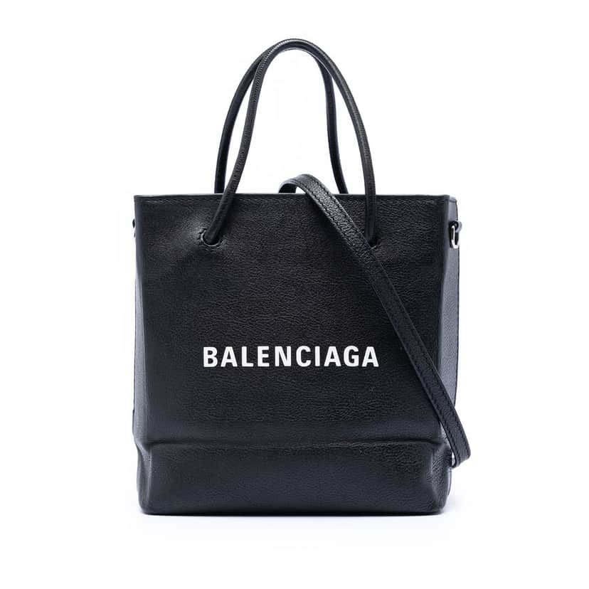 Balenciaga XXS Leather Shopping Tote Black Leather Very good condition - Front View