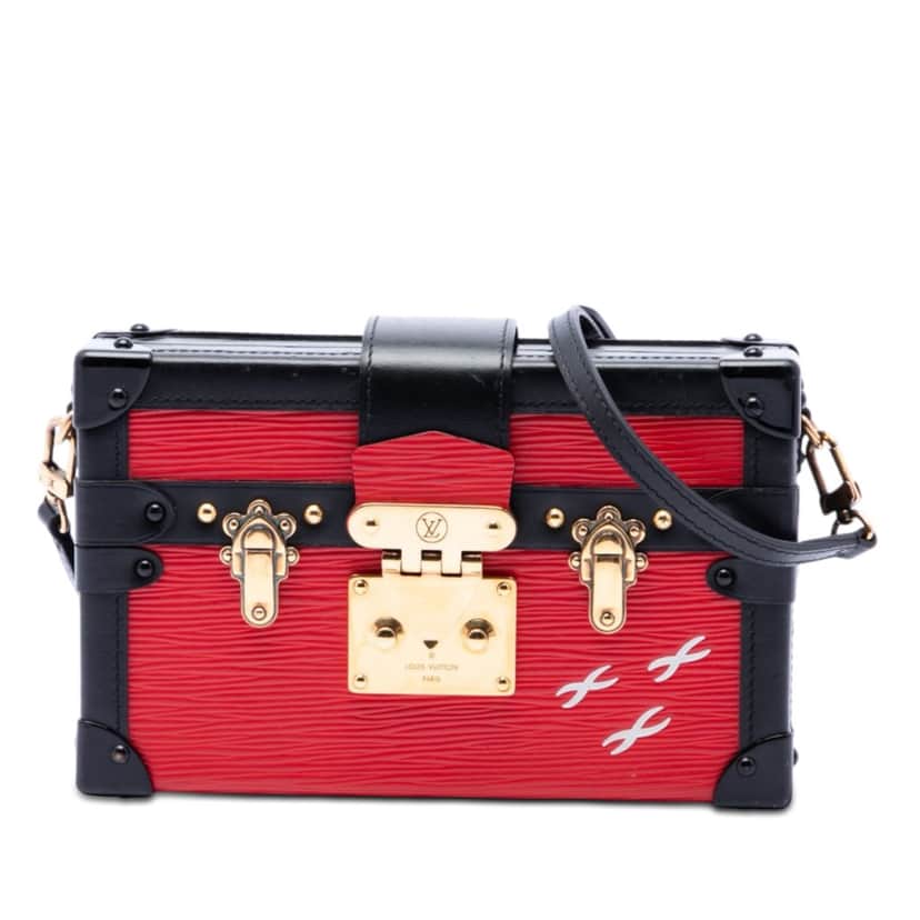 Louis Vuitton Epi Petit Malle Red Leather Very good condition - Front View