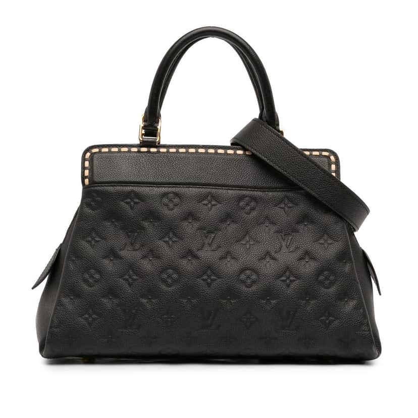 Louis Vuitton Monogram Empreinte Vosges MM Black Leather Very good condition - Front View