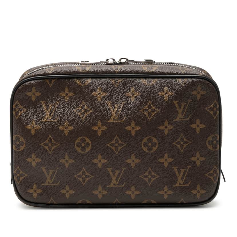 Louis Vuitton Monogram Macassar Toilet Pouch GM Brown Very good condition - Front View