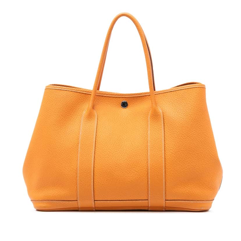 Hermès Negonda Garden Party 36 Orange Leather Very good condition - Front View