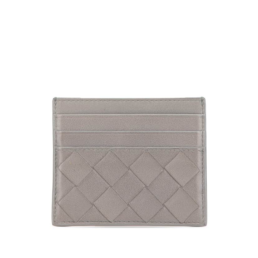 Bottega Veneta Lambskin Intrecciato Credit Card Case Other Leather Very good condition - Front View