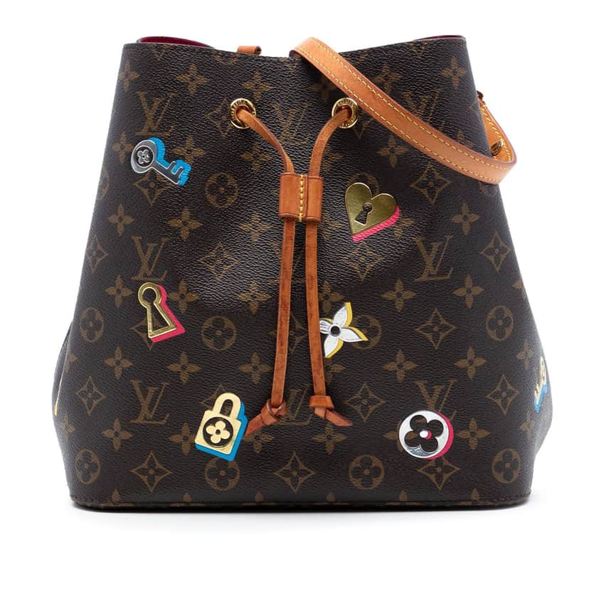Louis Vuitton Monogram Love Lock Neonoe MM Brown Very good condition - Front View