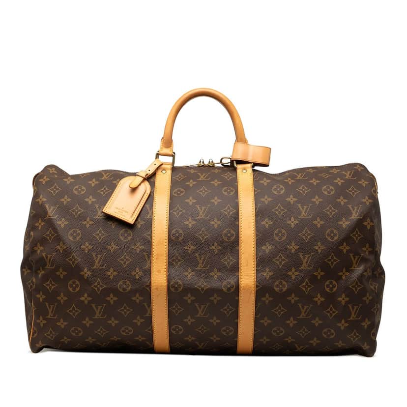 Louis Vuitton Monogram Keepall 55 Brown Good condition - Front View