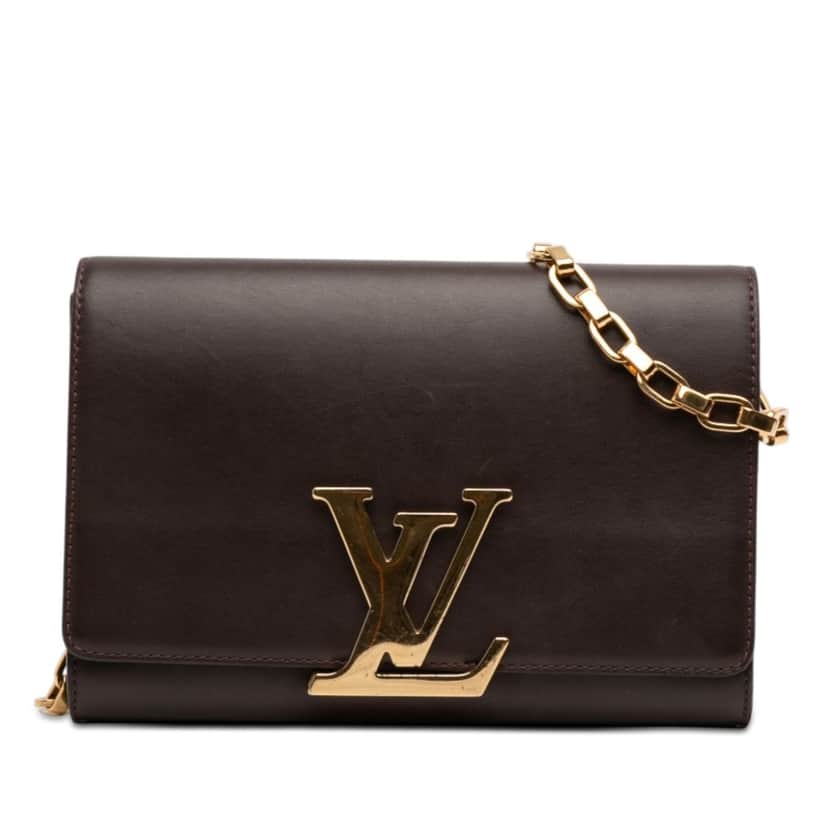 Louis Vuitton Louise Chain GM Purple Leather Very good condition - Front View