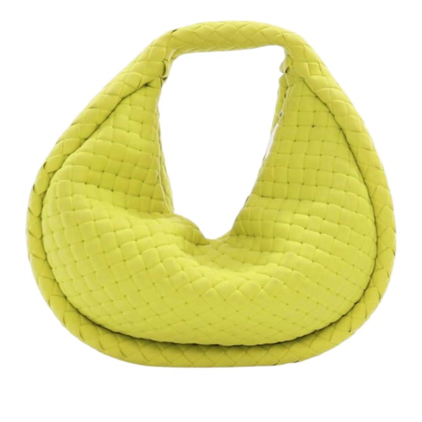 Bottega Veneta Mini Rubber Padded Intreccio Jodie Green Very good condition - Front View