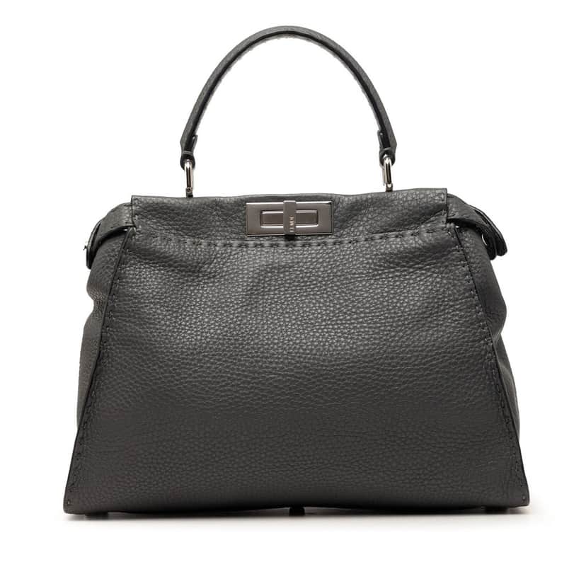 Fendi Medium Calfskin Peekaboo Iconic Satchel Other Leather Very good condition - Front View
