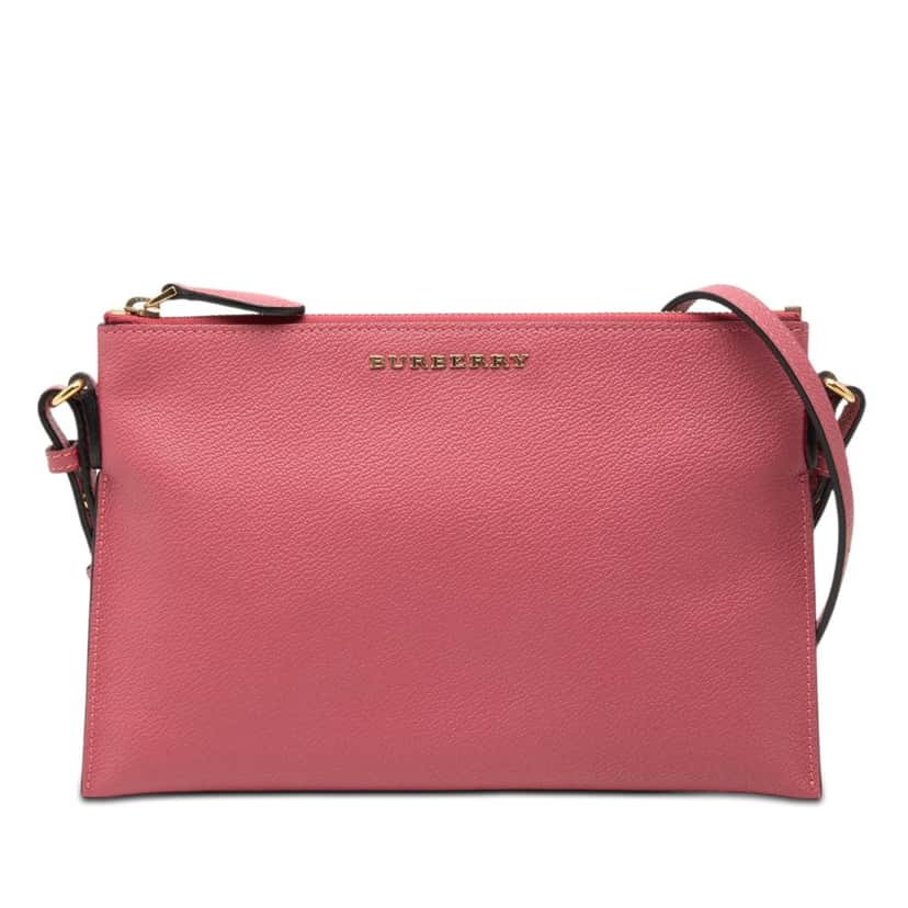 Burberry Grained Leather Peyton Crossbody Pink Leather Very good condition - Front View
