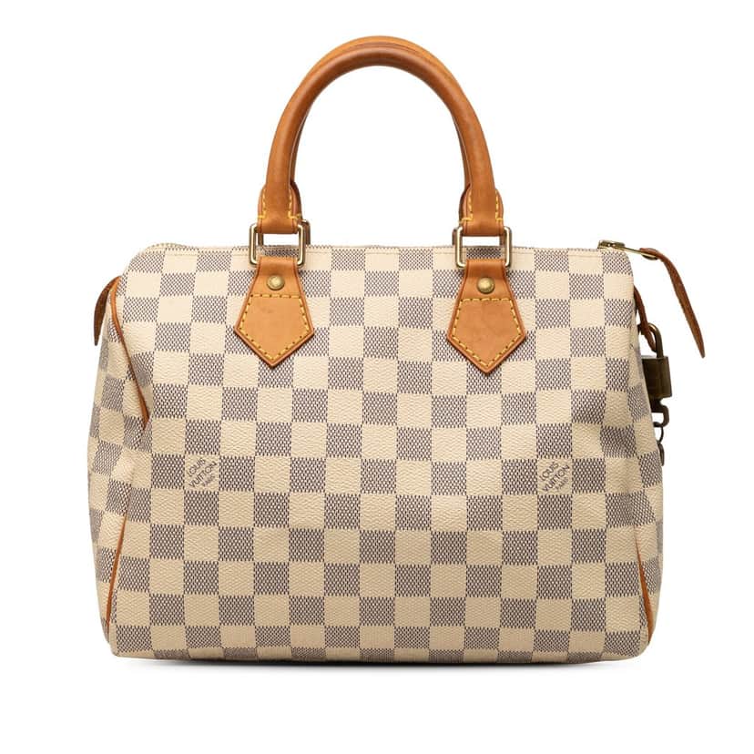 Louis Vuitton Damier Azur Speedy 25 White Very good condition - Front View